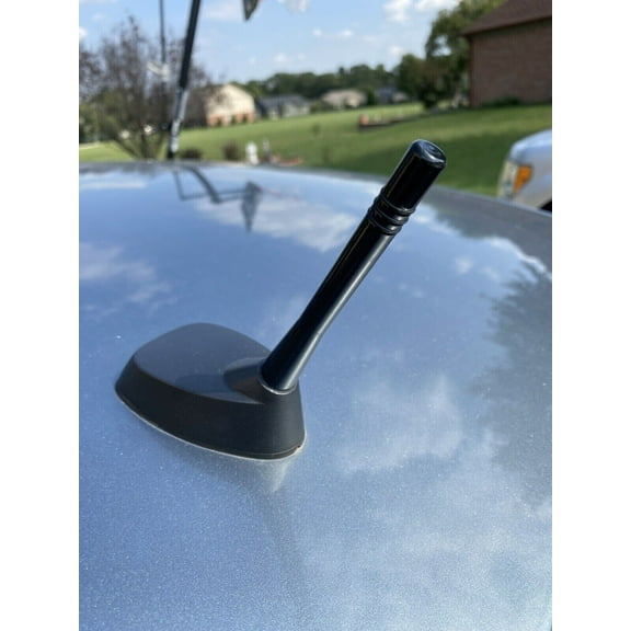 4" inch Short Black Aluminum Antenna Mast AM/FM for DODGE AVENGER 2008-2014 New