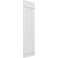 thumbnail image 2 of Ekena Millwork 17 1/8"W x 64"H True Fit PVC Three Board Spaced Board-n-Batten Shutters, Unfinished (Per Pair - Hardware Not Included), 2 of 8