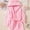 Pink, variant on Cethrio Girls Sleepwear Robes & Bathrobes, Long Sleeve Hooded Flannel Kids Pajamas White Size 18-24Months