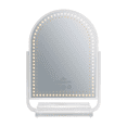 thumbnail image 4 of Impressions Vanity Glimmer Arch Tri Tone 360 Degree LED Makeup Mirror with Acrylic Base (White), 4 of 8