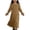 Khaki, variant on Girls Plain Abaya Dress Crewneck Maxi Prayer Kaftan for Ramadan & Mosque Comfortable Modest Robe for Everyday Light Green