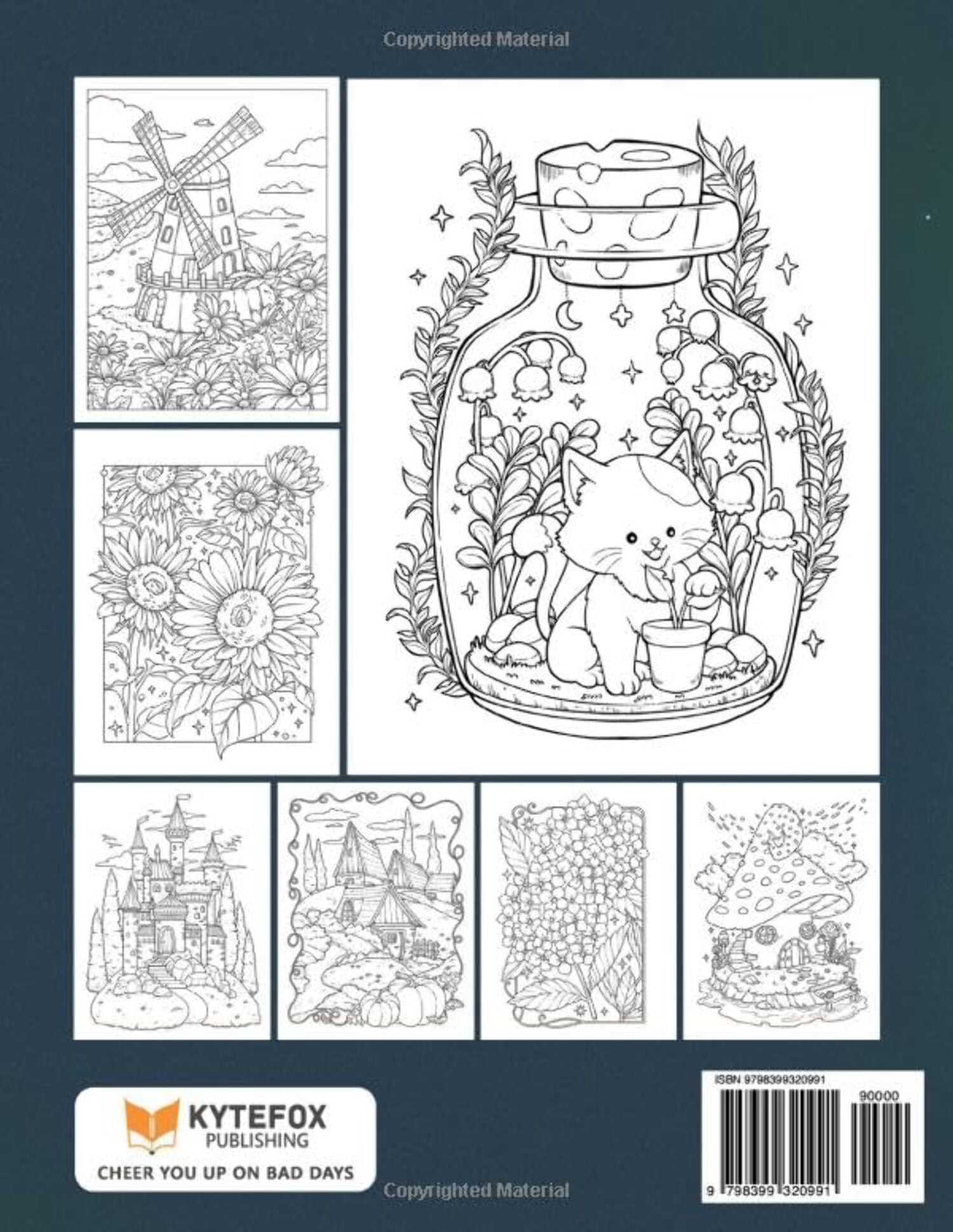 Stress Relief: Adult Coloring Book with Animals, Landscape, Flowers, Patterns, Mushroom And Many More For Relaxation (Spiral Bound)