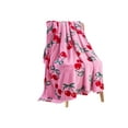 thumbnail image 6 of Serafina Home Velvety Soft Floral Fleece Throw Blanket, Cherry Pattern, Cozy Velvet Plush Blanket for Kids and Adults 50" x 60", 6 of 9