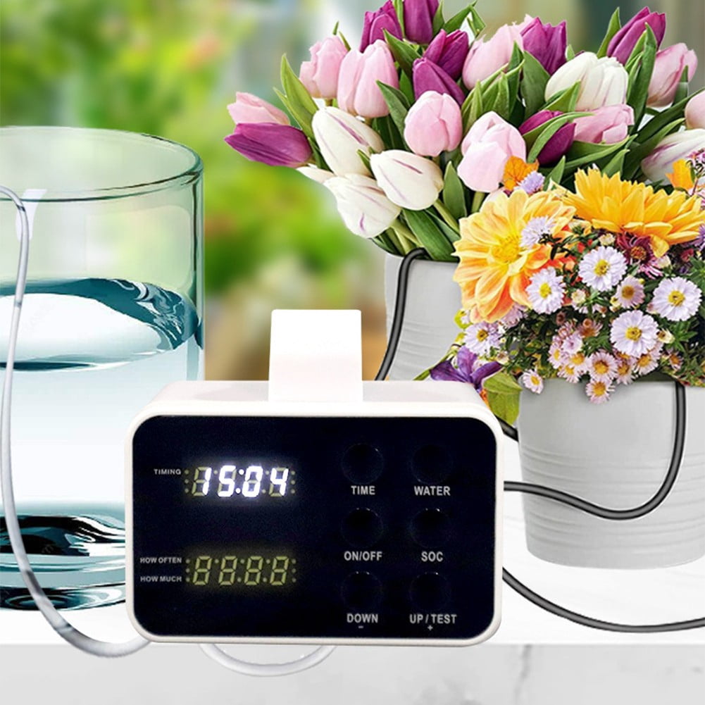Automatic indoor watering timer drip irrigation system for potted Plants Water