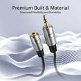 thumbnail image 3 of AUX Headphone 3.5mm Extension Cable (15 Feet) - Male to Female Extender Audio Auxiliary Jack Adapter Wire Cord Plug Connector for iPhone iPod iPad, Smartphone Tablet, Home Car Speaker System, 3 of 6