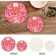 thumbnail image 3 of SKYSONIC 3D Valentine Rose Wine Flowers Pot Holders Trivets, 2 Pcs Heat Resistant Trivets, Cotton Thread Weave Mats for Hot Pads Pans Pot Bowl Teapot for Kitchen Decor, 3 of 7