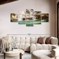 thumbnail image 2 of Elephant Stock Dunn's River Falls Wall Art - Horizontal Multi Panel Canvas - Living Room Wall Decor - Wellness Multi Panel - Brown And Green Decor - 92" x 42", 2 of 8