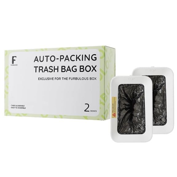 Furbulous Auto-Packing Trash Bag Box 2 Pieces (Only Suitable for FURBULOUS LITTER BOX)