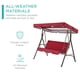 thumbnail image 4 of Naiovety Cubierta de asiento abatible, toldo impermeable para sombra de sol, porche, hamaca, banco, a prueba de polvo, Protector de toldo de Type2 NO2, 4 of 6