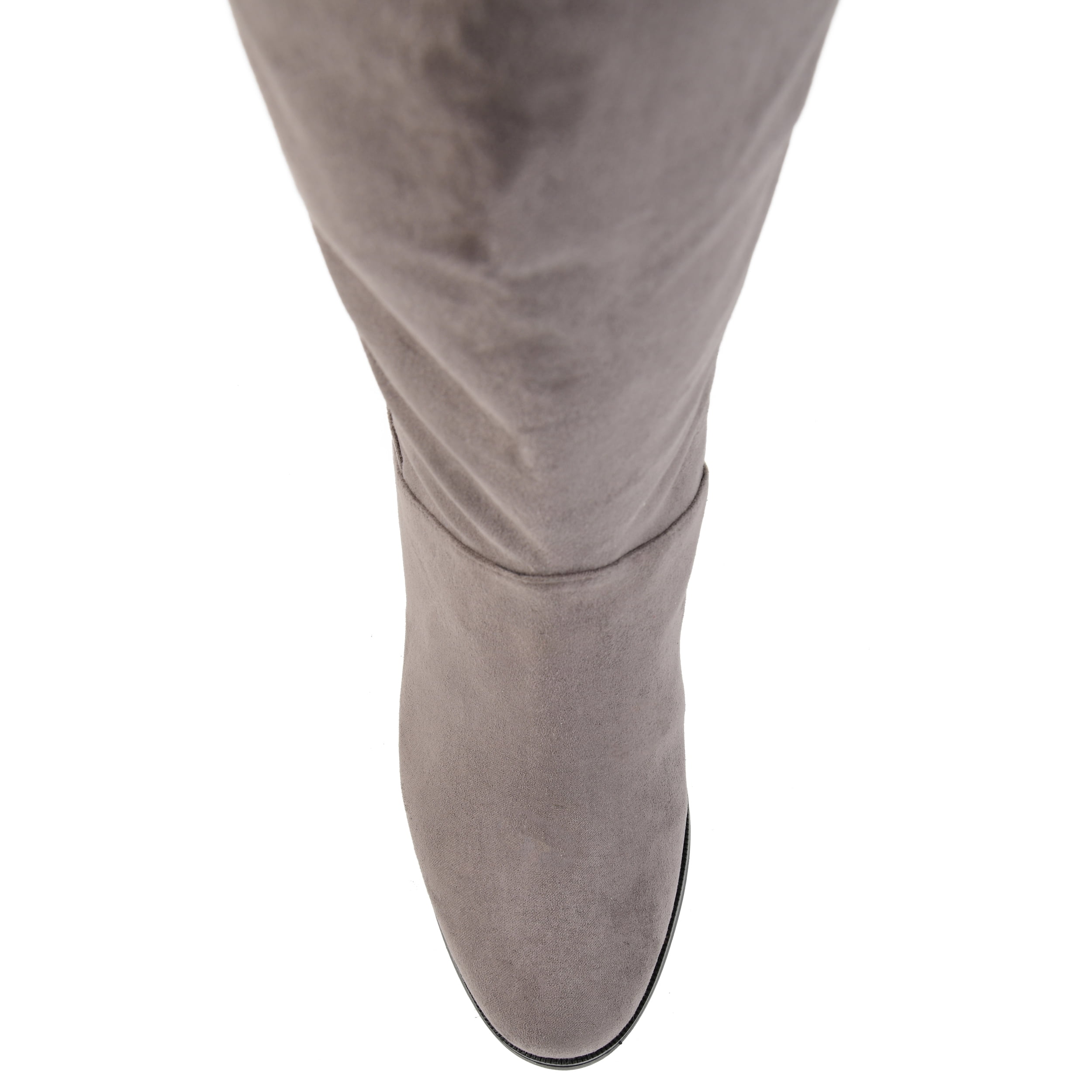 Journee Womens Leeda Extra Wide Calf Block Heel Knee High Boots