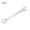 thumbnail image 3 of Uxcell Thin 6-Point Combination Wrench, Metric Mirror-Chrome Plated High Carbon Steel, 12mm, 2 Pack, 3 of 5
