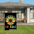 thumbnail image 3 of Joocar Be Kind Peace Flower Garden Flag For Spring Summer Home Outdoor Garden Yard Door Decor 12x18 Inch, 3 of 5