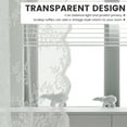 thumbnail image 4 of Dznils White Lace Sheer Curtains 72 inch Long 2 Panels, Rod Pocket Sheer Window Drape, 60" W x 72" L, 4 of 11
