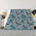 thumbnail image 1 of Fotbe Underwater Animals and Flowers Manta de Franela con Estampado, Manta Ultrasuave para Cama, Sofá, Auto, Hipoalergénica y Antibolitas-60"x50", 1 of 6