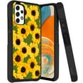 thumbnail image 1 of ANJ+ Rugged Dual Layered Shockproof Slim Hybrid Case + Tempered Glass Cover Compatible with Samsung Galaxy A23 5G - Yellow Sunflowers, 1 of 3