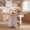 Natural+Black, variant on Costway Folding Dining Table with 2 Open Shelves & Drawer, 2 Lockable Universal Wheels Industrial+Black