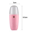 thumbnail image 2 of 2 Pieces Nano Facial Humidifiers Mini Face Humidifier Portable USB Handy Skin Care Machine for Face Hydrating, Skin Care, Makeup (Pink and White), 2 of 5