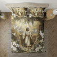 thumbnail image 2 of Lotusprinthandmade Christian Jesus Faith And Hope Bedding Set (Made in Vietnam) (68x88), Faith-Inspired Jesus Bedding Set, 2 of 5