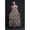 thumbnail image 3 of Bimba Rayon Floral Ladies Printed Backless Spaghetti Strap Long Maxi Evening Party Dress-XX-Large, 3 of 5