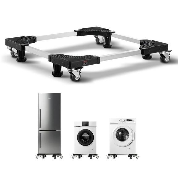 Fridge Stand Mobile Base 1100 lb 27.5-35.4 Inch Adjustable Furniture Dolly