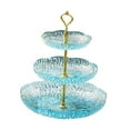 thumbnail image 2 of veasfak Fruit Plate Food Storage Organizer Cake Stand for Wedding Entertaining Snack 3 Tier, 2 of 9