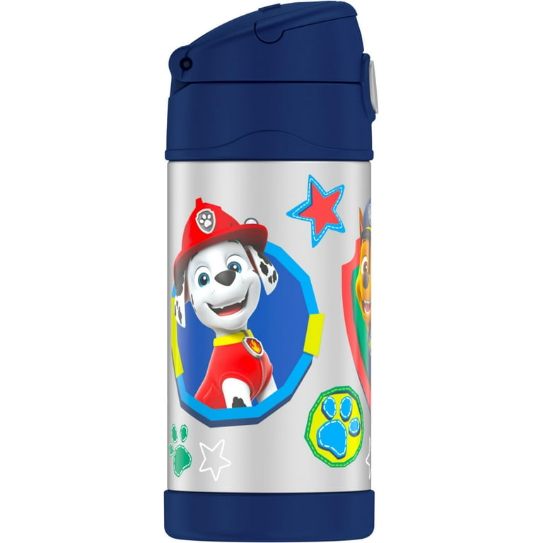 Thermos Kids Stainless Steel Vacuum Insulated Funtainer Straw Bottle, Paw  Patrol, 12oz