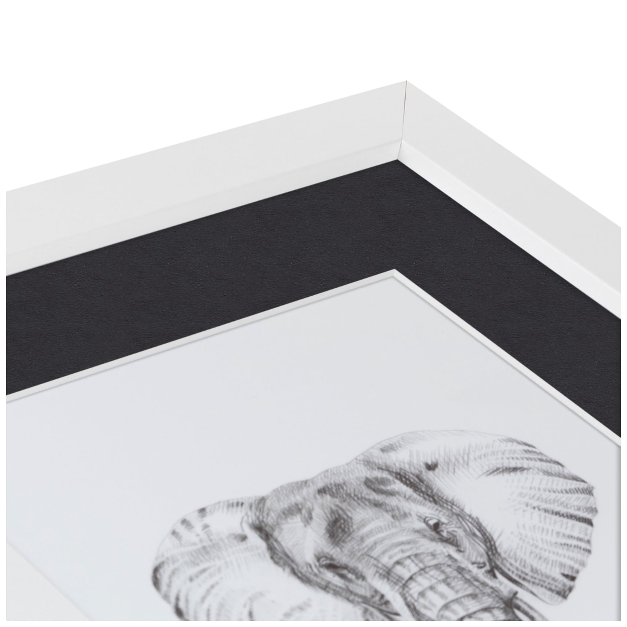 ArtToFrames Collage Photo Picture Frame with 9 - 5x7 Openings, Framed in White with Black and Black Mats (CDM-3966-213)