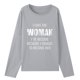 thumbnail image 5 of Moda mujer primavera otoño impreso manga larga cuello redondo Casual Tee Tops Pompotops FGAJ1562, 5 of 5