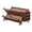 Teak-2 Tiers, variant on Bamboo Folding 2-Tier Collapsible Dish Drying Rack with Utensil Holder and Flatware Organizer Durable Kitchen Counter Storage
