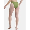thumbnail image 3 of No Boundaries Women's Smocked High Leg Bikini Bottoms, Sizes XXS - XXL, 3 of 5