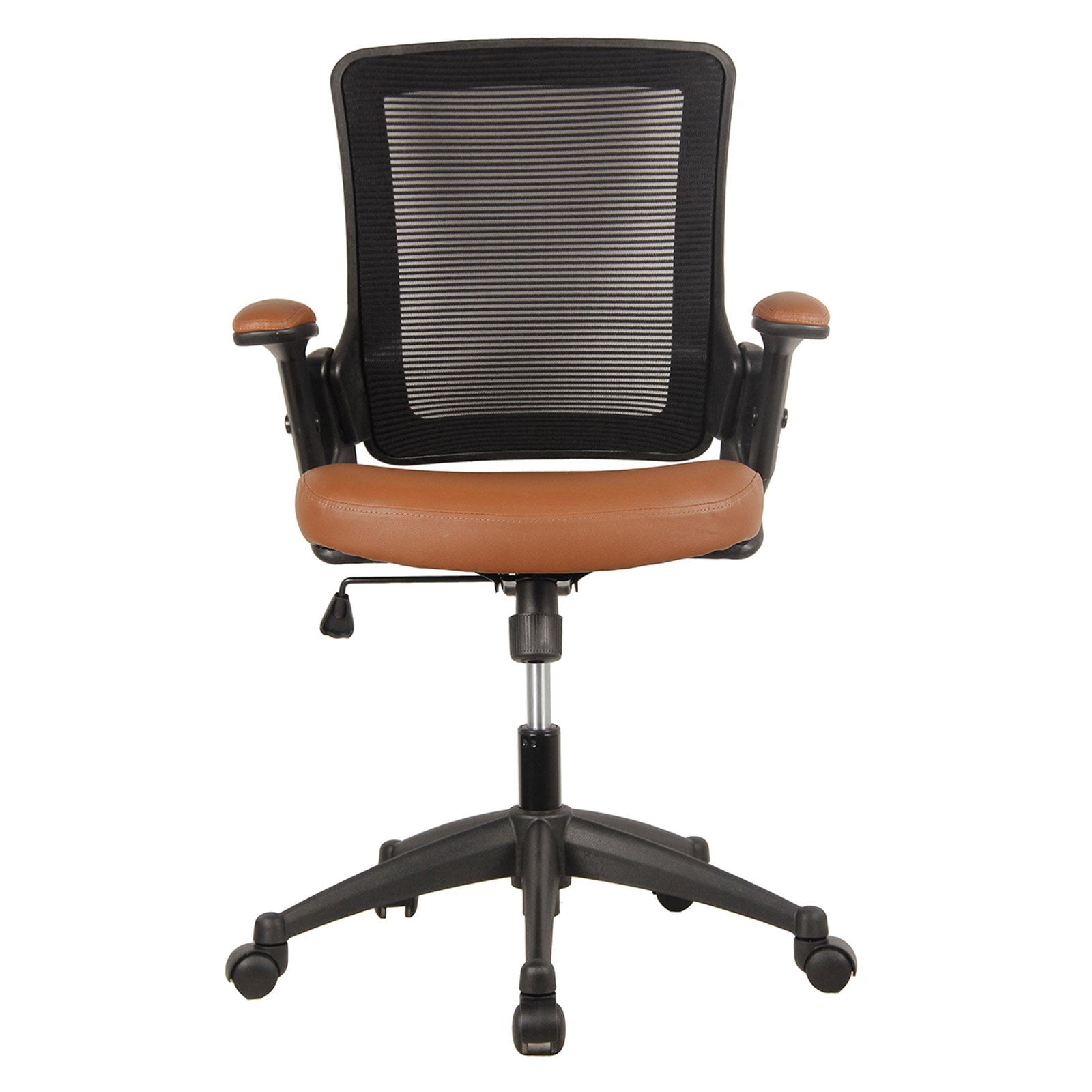 Techni Mobili Mid-Back Mesh Task Office Chair, Brown RTA-8030-BRN