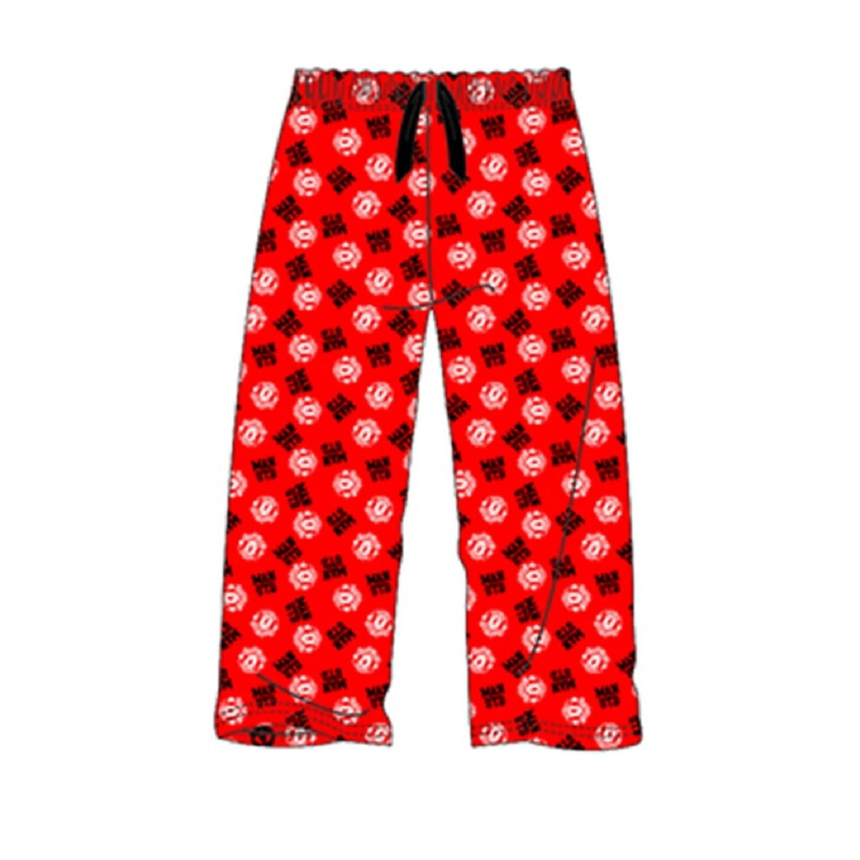 Mufc Official Adults Manchester United Lounge Pants 100% Cotton - Sizes S to XL 