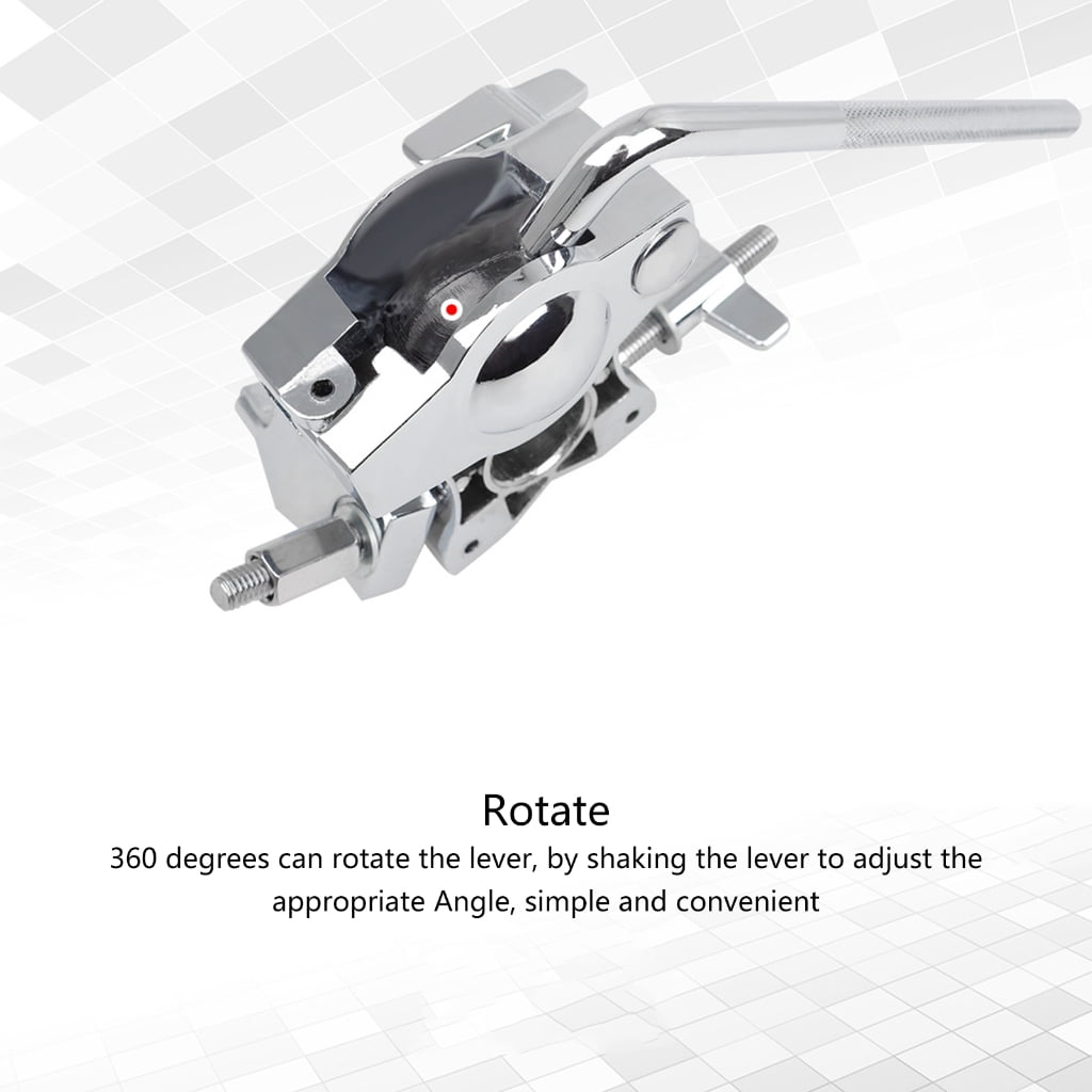 Yokua Single L Rod Mount Clamp Mounting Bracket Zinc Alloy Drum Parts Extension Clip