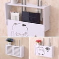 thumbnail image 6 of Gerich No Drill Cable Router Storage Box Shelf Wall Hangings Bracket Cable Organizer, 6 of 6