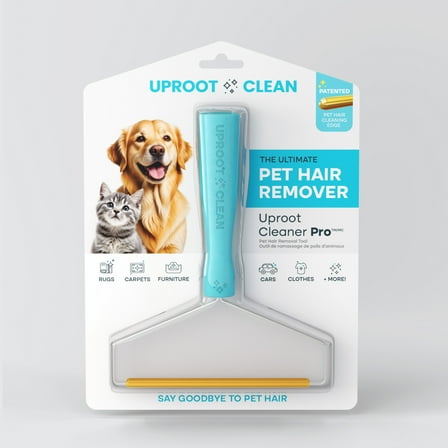 Uproot Cleaner Pro Lint and Pet Hair Remover Brush for Rugs, Clothes, and Furniture, Cat/Dog Hair
