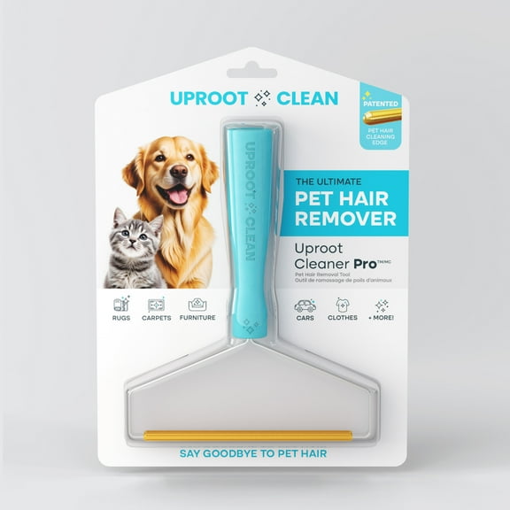 Uproot Cleaner Pro Lint and Pet Hair Remover Brush for Rugs, Clothes, and Furniture, Cat/Dog Hair