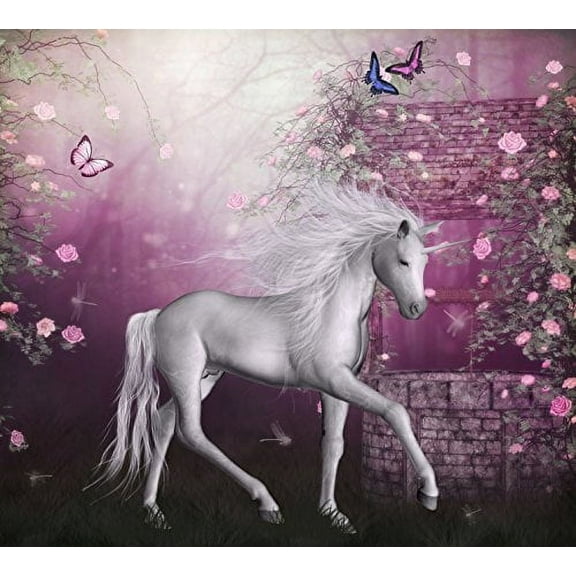 Whimsical Practicality's Last Unicorn Edible Cake Image Topper 1/4 Sheet