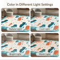 thumbnail image 7 of ODIKA 8'x10' Washable Area Rug Whale And Sea Turtle Cartoon Ocean Animal With Nautical Border for King Size Bedroom Under Bed, Master Suite, Non-Shedding, Easy Care, 7 of 7