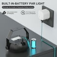 thumbnail image 4 of 12 Lumières LED par Lumière DJ, Éclairage de Scène RGB avec Batterie Intégrée & Télécommande & DMX, 2 Pack, 4 of 8