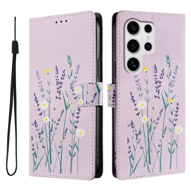 FOXDOCK Funda Tipo Cartera para Samsung Galaxy S23 Ultra con Soporte y Correa – Diseño de Patrones Lindos