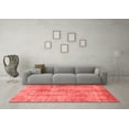 thumbnail image 3 of Ahgly Company Machine Washable Indoor Rectangle Abstract Red Modern Area Rugs, 4' x 6', 3 of 4