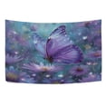 thumbnail image 5 of Wobogo Purple Sparkling Butterfly Tapestry 80x60in Home Living Room Bedroom Wall Hanging Ornaments, 5 of 10