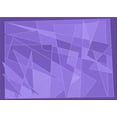 thumbnail image 1 of Ahgly Company Indoor Rectangle Patterned Purple Mimosa Purple Area Rugs, 3' x 5', 1 of 6