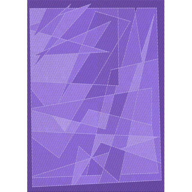 Ahgly Company Machine Washable Indoor Rectangle Transitional Purple Mimosa Purple Area Rugs, 3' x 5'