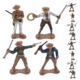thumbnail image 1 of 12 figuras de juguete de vaquero occidental, decoraciones para fiestas del oeste, juego de modelos de vaquero, figuras de vaquero de plástico., 1 of 8