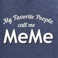 thumbnail image 5 of Wild Bobby My Favorite People Call Me MeMe Mother's Day Unisex Crewneck Graphic Sweatshirt, Vintage Heather Navy, X-Large, 5 of 5
