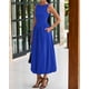 thumbnail image 3 of Vestido BTFBM para mujer 2025, casual, sin mangas, azul XXL, 3 of 6