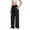 02-Black, variant on Women Sweatpants Baggy High Waisted Oversized Wide Leg Sweatpants Drawstring Elastic Lightweight Cotton Track Pants 03-Blue L
