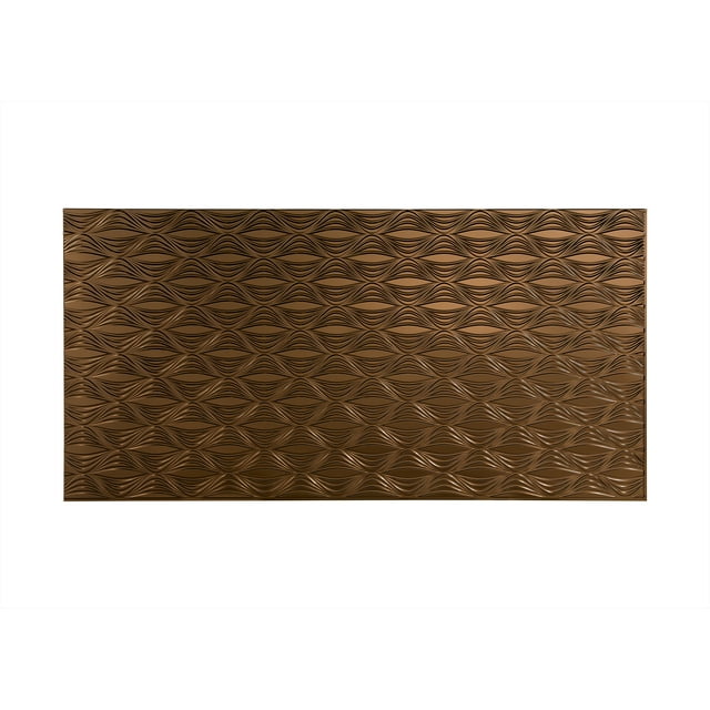 FASÄDE Easy Installation Shallot Oil Rubbed Bronze Wall Panel (4' x 8' Panel)