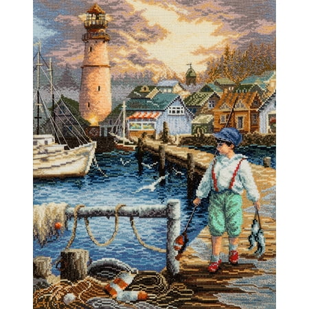UPC: 4823069644918 | M-499C Counted cross stitch kit Dad s assistant